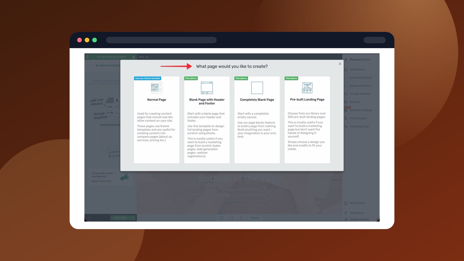 A landing page design workflow with website sections laid out on screen.